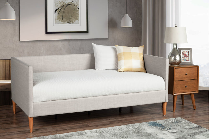 Lyra Twin Daybed, Light Grey Linen Alpine