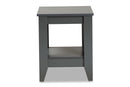 Esther Gray Living Room End Table Baxton