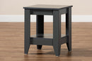 Esther Gray Living Room End Table Baxton