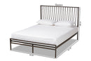 London Black Bronze Finished Metal Full Size Platform Bed Baxton
