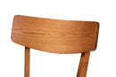 Maeron Gray Fabric Walnut Brown 2Pc Counter Stool Set Baxton