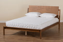 Lavin Walnut Brown Finished Queen Size Platform Bed Baxton
