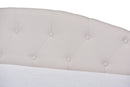 Matteo Beige Fabric Upholstered Twin Size Daybed w/Trundle Baxton