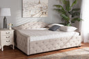 Matteo Beige Fabric Upholstered Full Size Daybed Baxton