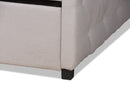 Matteo Beige Fabric Upholstered Full Size Daybed w/Trundle Baxton