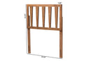 Scarlette Ash Walnut Twin Size Headboard Baxton