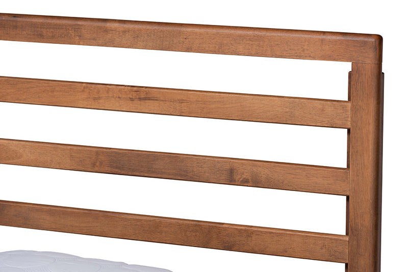 Edana Ash Walnut Twin Size Platform Bed Baxton