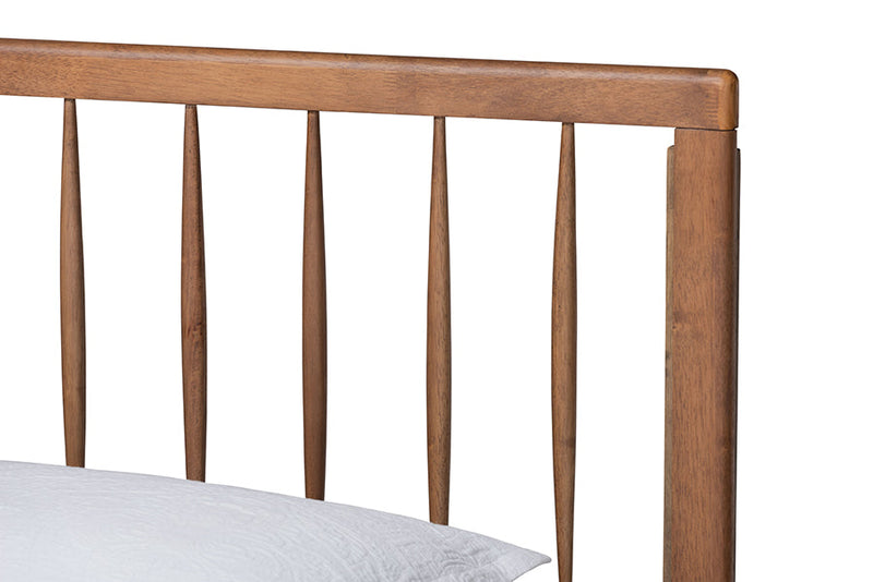 Jihan Ash Walnut Twin Size Platform Bed Baxton
