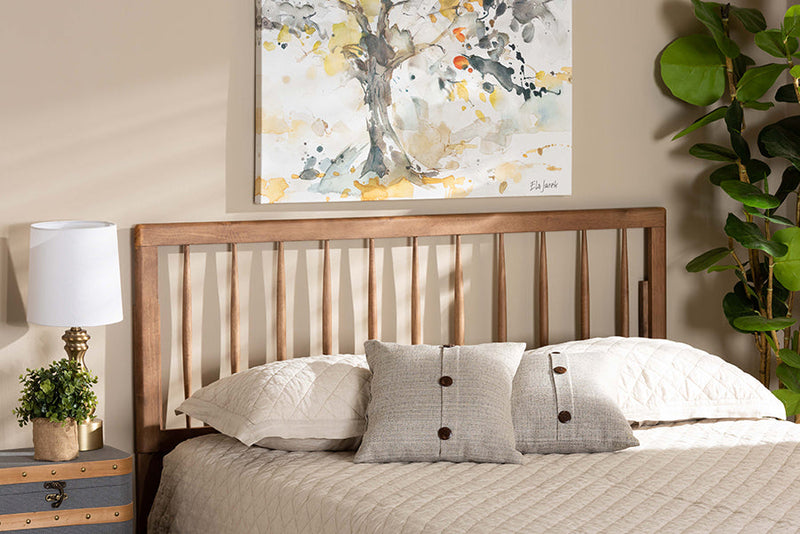 Valtina Ash Walnut Full Size Headboard Baxton