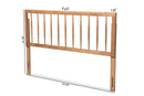 Valtina Ash Walnut Full Size Headboard Baxton