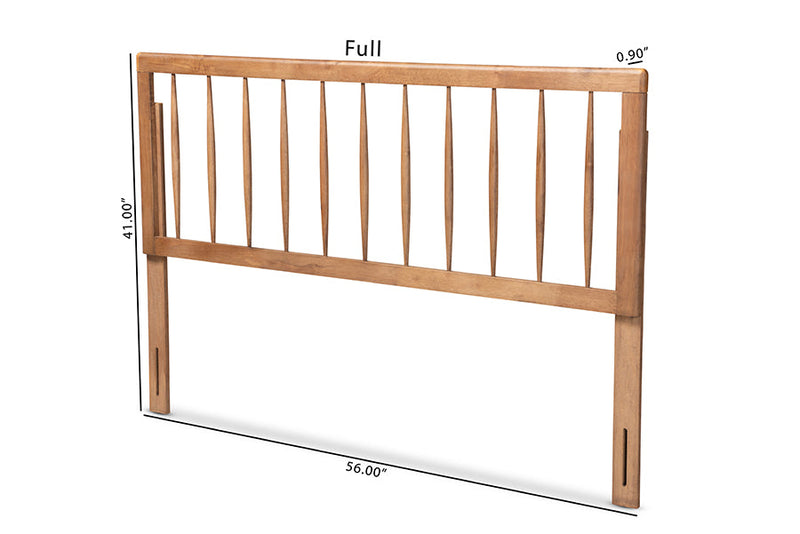 Valtina Ash Walnut Full Size Headboard Baxton