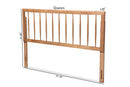 Valtina Ash Walnut Queen Size Headboard Baxton