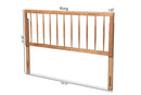 Valtina Ash Walnut Queen Size Headboard Baxton