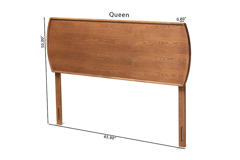 Bethany Ash Walnut King Size Headboard Baxton
