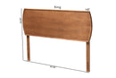 Bethany Ash Walnut King Size Headboard Baxton