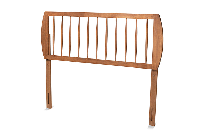 Jaiana Modern and Contemporary Ash Walnut Finished Wood Full Size Headboard