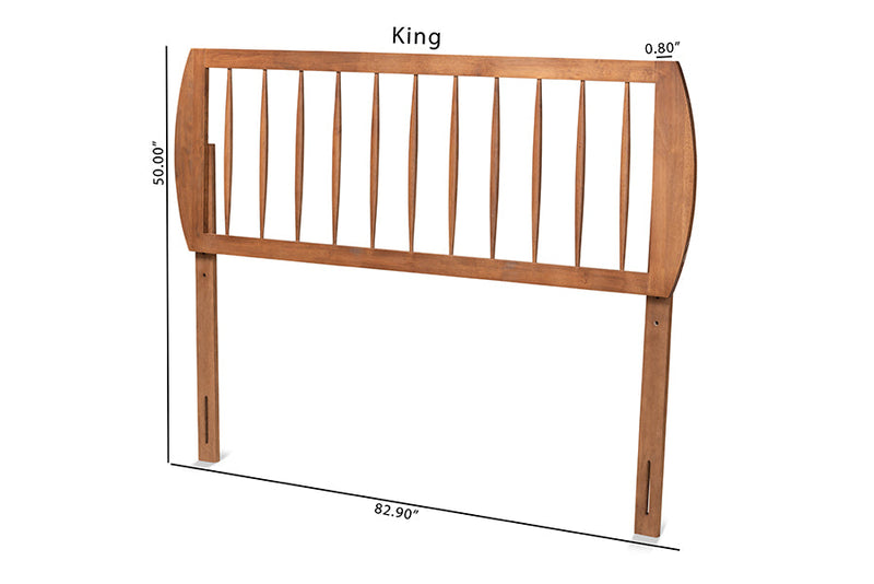 Jaiana Ash Walnut Full Size Headboard Baxton