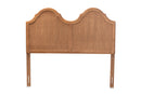 Capri Ash Walnut King Size Arched Headboard Baxton