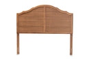 Maisie Traditional Farmhouse Ash Walnut King Size Headboard Baxton