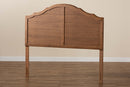 Maisie Traditional Farmhouse Ash Walnut King Size Headboard Baxton