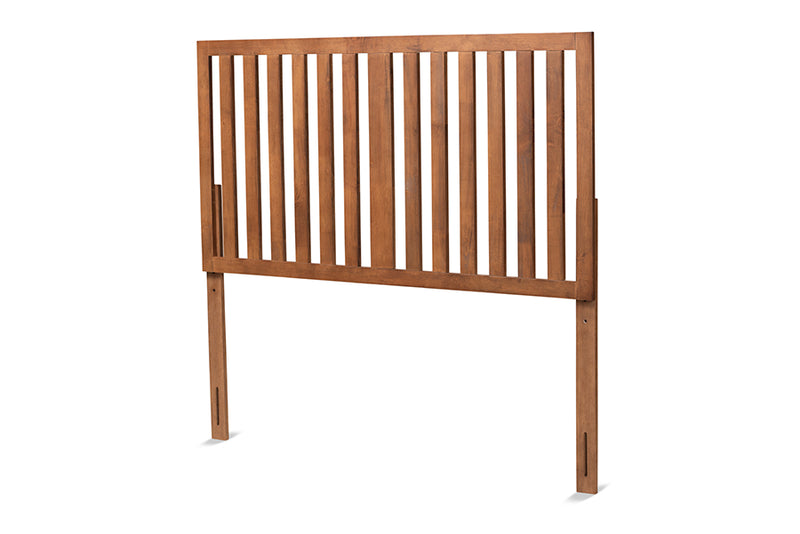 Toveli Modern and Transitional Ash Walnut Finished Wood Full Size Headboard