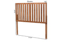 Toveli Ash Walnut Full Size Headboard Baxton