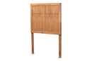 Nagoya and Rustic Ash Walnut Twin Size Headboard Baxton