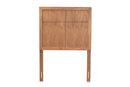 Nagoya and Rustic Ash Walnut Twin Size Headboard Baxton