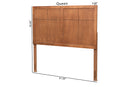 Nagoya and Rustic Ash Walnut Queen Size Headboard Baxton