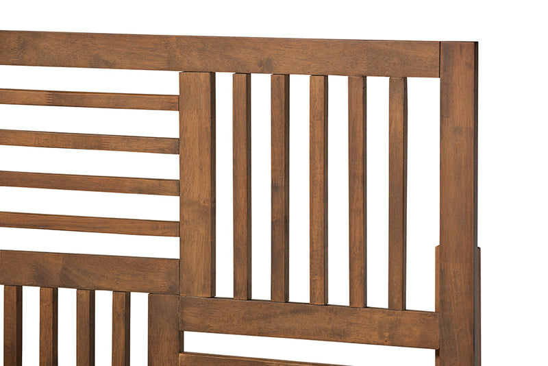 Coronado Walnut Brown Twin Size Platform Bed Baxton