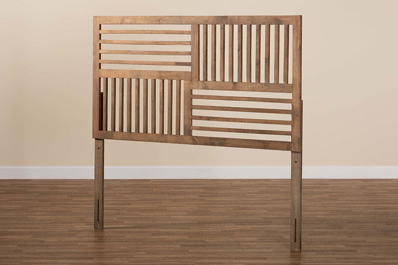 Casol Ash Walnut Full Size Headboard Baxton