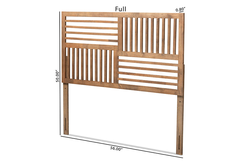 Casol Ash Walnut Full Size Headboard Baxton