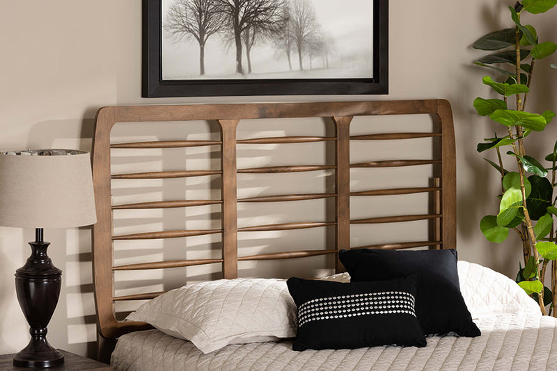 Dalston Ash Walnut Queen Size Headboard Baxton