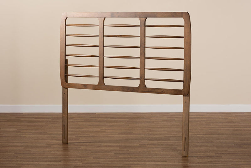 Dalston Ash Walnut Queen Size Headboard Baxton