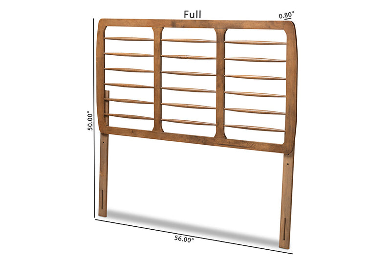 Dalston Ash Walnut Queen Size Headboard Baxton