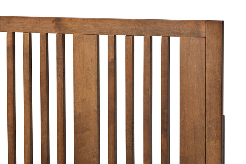Falan Ash Walnut Twin Size Platform Bed Baxton