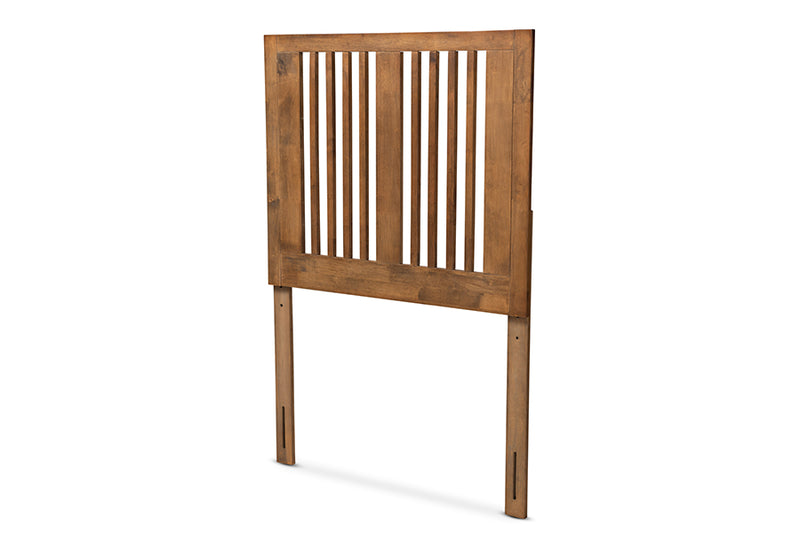 Estelle Modern and Contemporary Ash Walnut Finished Wood Twin Size Headboard
