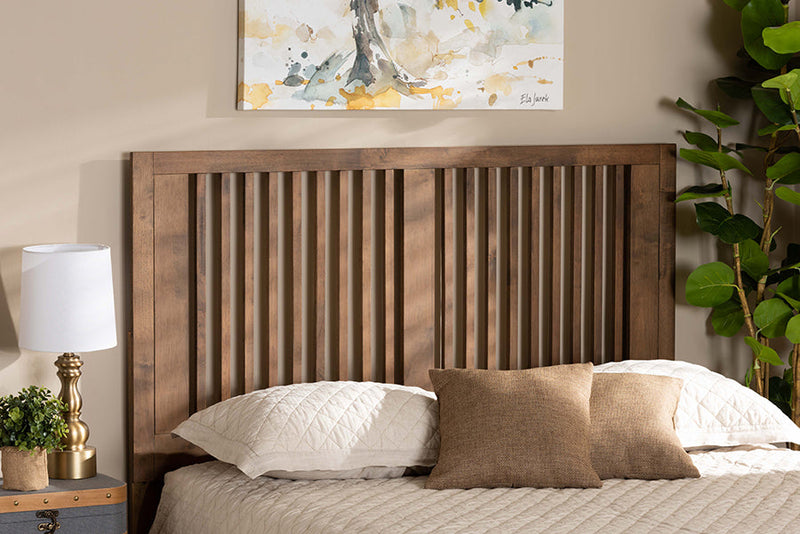 Estelle Ash Walnut Full Size Headboard Baxton