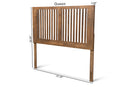 Estelle Ash Walnut King Size Headboard Baxton