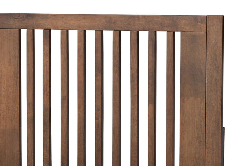Terrell Ash Walnut Full Size Platform Bed Baxton