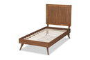Tarana Ash Walnut Twin Size Platform Bed Baxton
