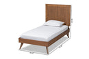 Tarana Ash Walnut Twin Size Platform Bed Baxton