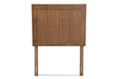 Melody Ash Walnut Twin Size Headboard Baxton