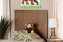 Melody Ash Walnut Twin Size Headboard Baxton