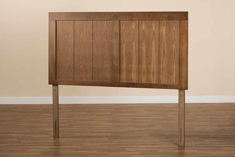 Melody Ash Walnut Queen Size Headboard Baxton