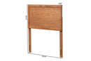 Nelson Walnut Brown Twin Size Headboard Baxton