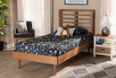 Terina Walnut Brown Twin Size Platform Bed Baxton