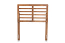 Viveka Walnut Brown Twin Size Open Slat Headboard Baxton