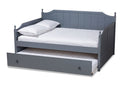 Norwich Gray Full Size Daybed w/Twin Size Trundle Baxton