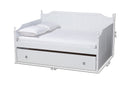 Norwich White Full Size Daybed w/Twin Size Trundle Baxton